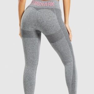 Gymshark Marley grey and pink flex leggings